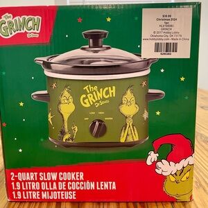 Dr. Seuss THE GRINCH 2 QUART SLOW COOKER Crock Pot Brand New Open Box